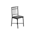 thumbnail image 2 of Monarch Specialties Dining Table Set, 5pcs Set, Small, 40" Rectangular, Kitchen, White Marble Look Laminate, Black Metal, Contemporary, Modern, 2 of 9