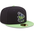 thumbnail image 3 of Men's New Era Navy Hillsboro Hops Authentic Collection 59FIFTY Fitted Hat, 3 of 6