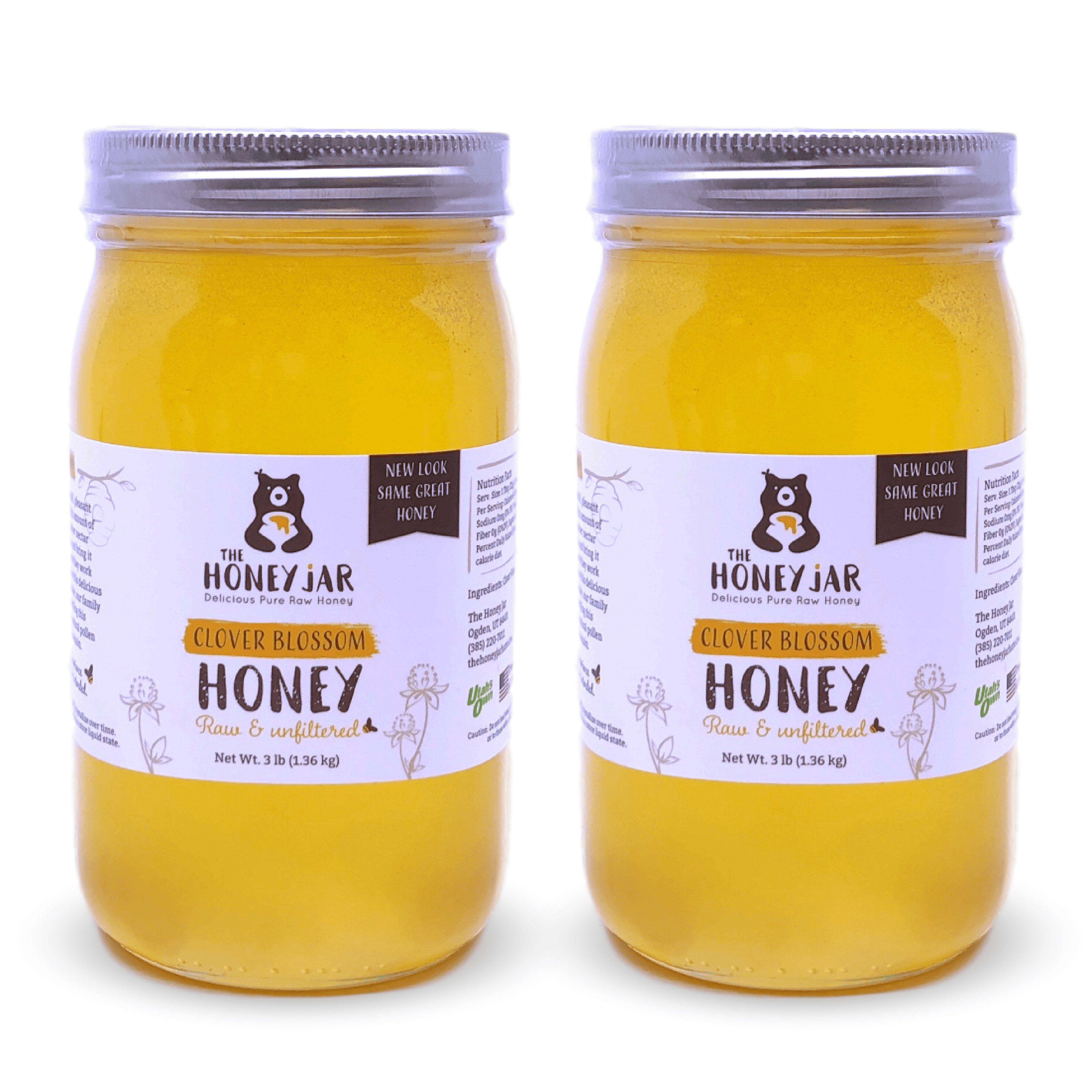 Raw Clover Honey - 3 pound (48 oz)