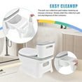 thumbnail image 3 of Toddler Training Potty, Realistic Toilet with Flushing Sound, Tissue Storage and Soft Padded Cushion for Aged 1-6, Easy to Clean, 3 of 9