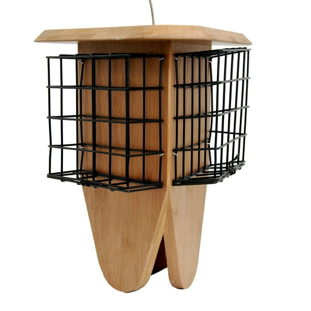 PerkyPet Brown Triple Delight Bamboo Suet Wild Bird Feeder Walmart
