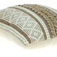 thumbnail image 6 of Parkland Collection Lennon 17.72" Square Fabric Throw Pillow in Beige/Brown, 6 of 8