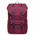 thumbnail image 1 of KAUKKO Mochila de viaje para computadora portátil, mochila para exteriores para computadora portátil de 15.6 pulgadas (18-rojo) KAUKKO EP5-18-maroon, 1 of 5