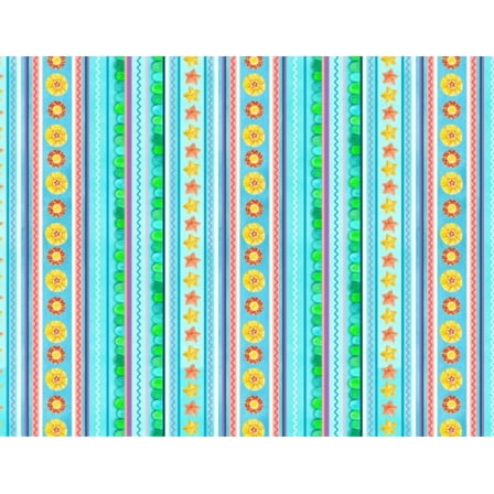 Elizabeth's Studio Little Mermaids 17005BLUE 100% Cotton Fabric sold by the yard