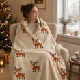 thumbnail image 4 of Ouuluon Lightweight Flannel Throw Blanket, 59x39 inch Soft Decorative Cover for Couch and Bed, 4 of 7