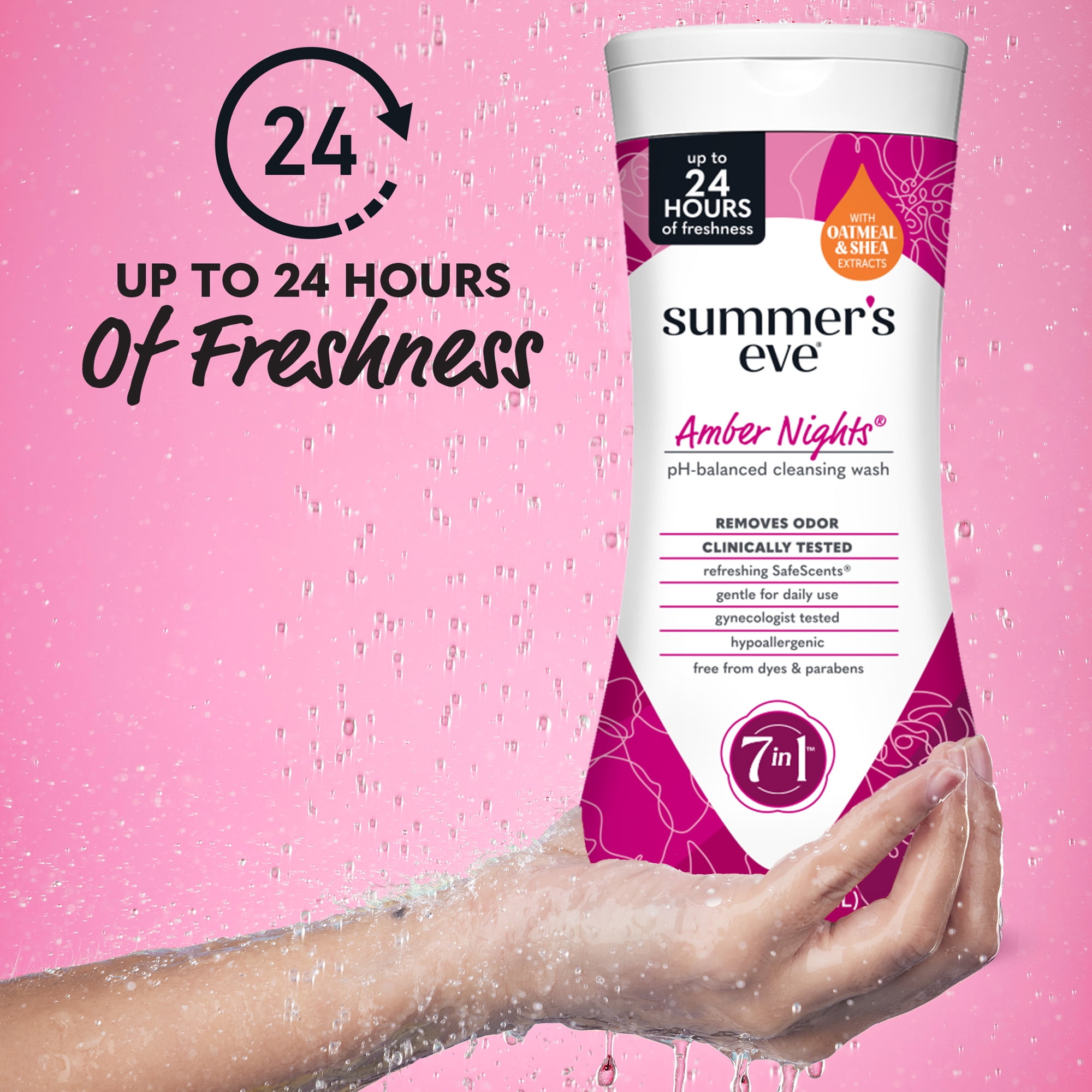(3 pack) Summer’s Eve Amber Nights Daily Feminine Wash, 15 oz