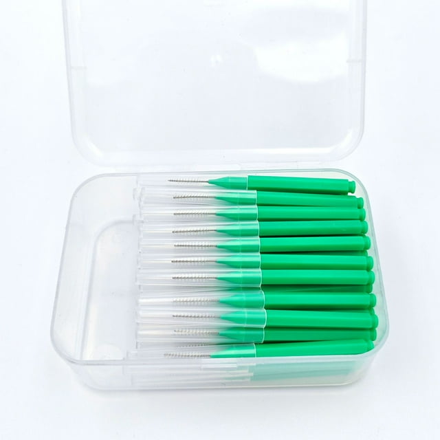 10/40 piezas de cepillos interdentales de 0,6-1,5 mm para el cuidado de la salud, herramienta de higiene bucal para eliminar los restos de comida y la placa