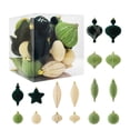 thumbnail image 2 of XWSHYW Adornos Colgantes Suministros para Decoración de Navidad, Caja de Dulces de Macarrones, Colgante de Bola Navideña de Plástico Pintado, Juego de 24 Piezas, 2 of 6