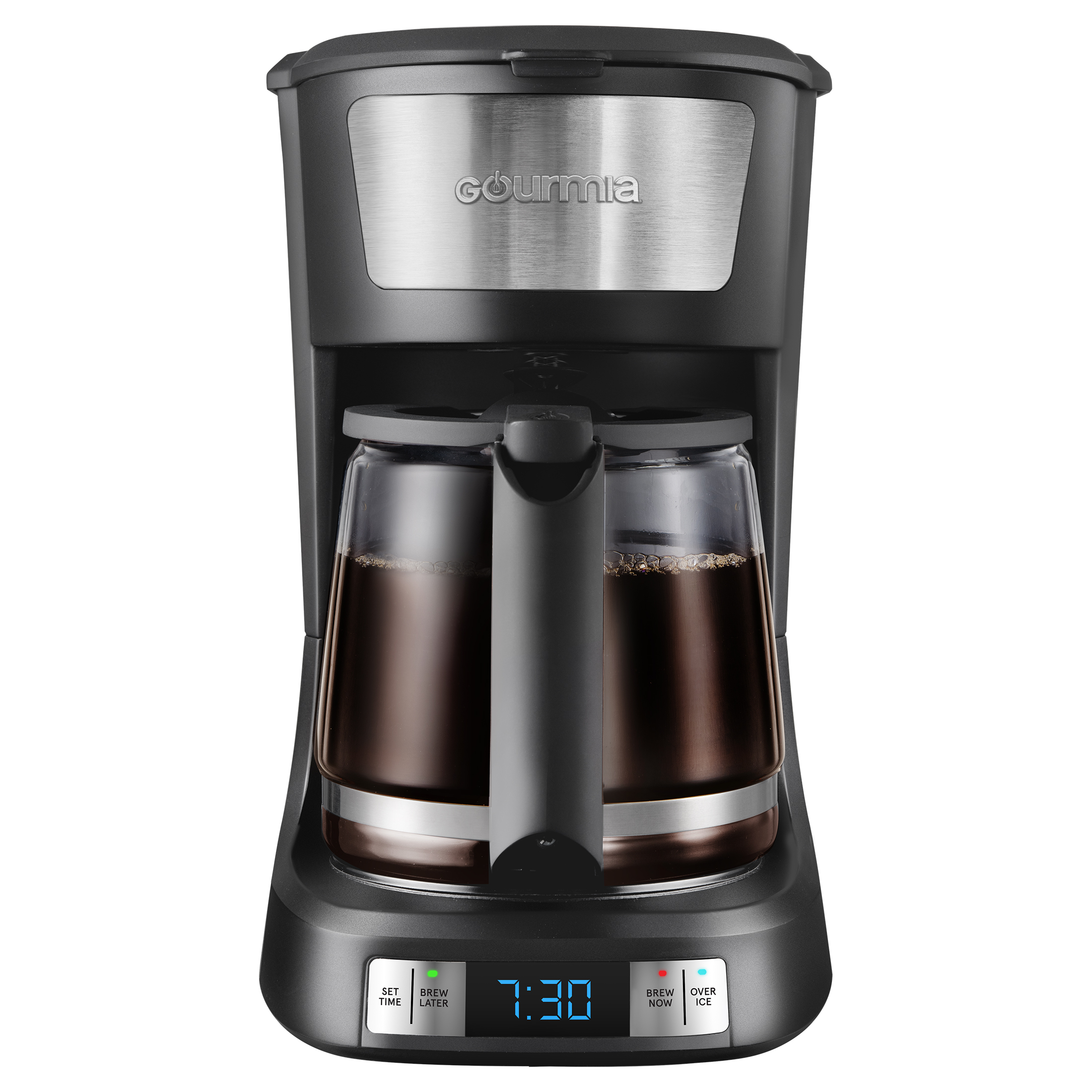 Gourmia 12 Cup Programmable Hot & Iced Coffee Maker with Keep Warm Feature - Black, New - image 3 of 7