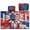 American Flag Heart Tie-dye, variant on COEQINE Universal Golf Cart Seat Cover with Bag-Style Fold Design, Includes Carry Handle, Fits Most 2-Seaters, 51.2x30.3 Inch, Quilted Padding & 4 Front Pockets, Eagle USA US American Flag Splatter