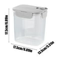 thumbnail image 3 of Large Airtight Food Storage Containers | 3800ml Clear Plastic Kitchen Pantry Organizer Jars | Stackable Dry Goods & Snacks Containers with Locking Lids, 3 of 7