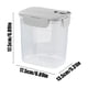 thumbnail image 3 of Recipientes herméticos grandes para almacenar alimentos | Frascos de plástico transparente de 3800 ml para organizar la despensa de la cocina | Contenedores apilables para productos secos y, 3 of 7