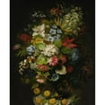 thumbnail image 2 of Henryka Beyer 20x24 Black Ornate Framed Double Matted Museum Art Print Titled: Bouquet of Flowers in a Vase (1827), 2 of 5