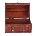 thumbnail image 4 of Caja de almacenamiento de madera estilo europeo retro con prevención de polvo, joyero vintage para decoración de escritorio, regalo, 4 of 14