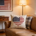 thumbnail image 6 of 4th of July Throw Pillow Covers,Cushion Cover,Flag Star Heart Pattern Decorative Pillowcase for Independence Day Sofa Couch Bed Home Outdoor Car, 6 of 7