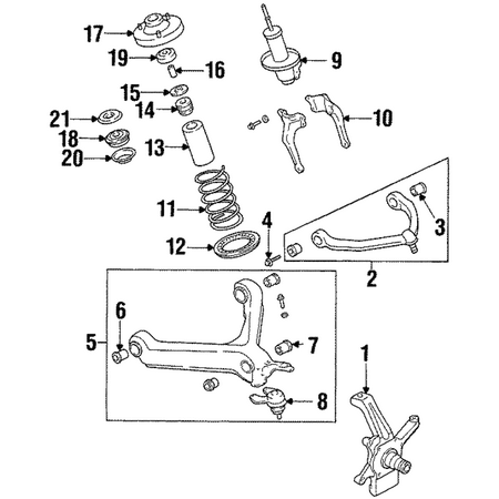Genuine OE Kia Upper Mount - 0K011-34390C