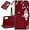 Red, variant on Compatible with iPhone XR Case Glitter Stylish Crystal Owl with Wrist Strap Kickstand Magnetic Leather Wallet for Women Flip Phone Case for iPhone XR Grey YK