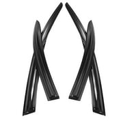 4-Pack Window Visors Rain Sun Guard Deflectors Plastic Smoke Replacement for 2008-2017 Lancer 4-Door