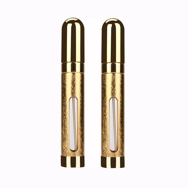 Fiudx Atomizador Viaje, Botella Compacta y Atomizador Perfume, Diseño Aluminio Duradero, Capacidad 12 Ml, Recargable, Ideal para Usar En Avión, Esencial para Hombres y Mujeres, Sistema de Bomba de Ro