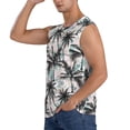 thumbnail image 3 of Balery Hawaii Palms Camisetas sin mangas para hombre, absorbe la humedad y protege contra el mal olor.-X-Large, 3 of 7