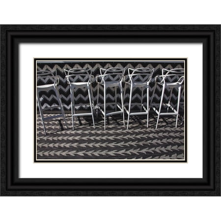 Beraldo, Zandina Muench 24x17 Black Ornate Wood Framed with Double Matting Museum Art Print Titled - V Palm Springs Hotel-Palm Springs-California