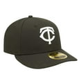 thumbnail image 3 of Men's New Era Black Minnesota Twins Low Profile 59FIFTY Fitted Hat, 3 of 6