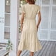 thumbnail image 4 of Vestido Midi Casual De Verano, Vestido Midi Con Cuello En V Para Mujer Viscosa Suave Amigable Con La Piel Una Línea Elegante Para Fiestas ANGGREK Cocina, Decoración y Otros, 4 of 5