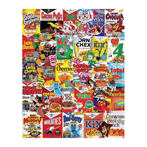 fuel Sacrifice turn around White Mountain Puzzles Cereal Boxes - 1000 Piece Jigsaw Puzzle - Walmart.com