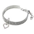 thumbnail image 4 of Mini Pet Dog Bling Rhinestone Chocker Collars Fancy Dog Heart Shaped Necklace, 4 of 8