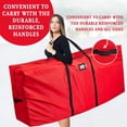 thumbnail image 4 of Christmas Tree Storage Bag Large Fits up to 9 ft Tree with Dual Zippers and Handles - Red, 4 of 9