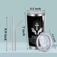 thumbnail image 2 of Pastor Gift Pastor 20oz Tumblers with Lid and Straw Appreciation Gifts for Pastor Vacuum Insulated Tumbler Religious Gifts Pastor Coffee Mug (Tumbler-Pastor Devoted), 2 of 6