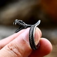 thumbnail image 3 of ZMY Home Stainless Steel Snake Ring Perfect for Edgy Style and Animal Lovers Jewelry (8), 3 of 6