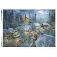 thumbnail image 5 of Ceaco - Thomas Kinkade - Christmas - Santa's Silent Night - 1000 Piece Interlocking Jigsaw Puzzle, 5 of 8