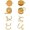 Golden, variant on Pressure Earrings for Keloids Stainless Steel Non, Style U84352