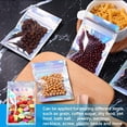 thumbnail image 3 of Matsuzay 100x Bolsas de almacenamiento Agujero colgante Papel de aluminio Mylar Zip Servicio prolongado Color holográfico del iris Almacenamiento y organización del hogar 7.5*10 cm, 3 of 5