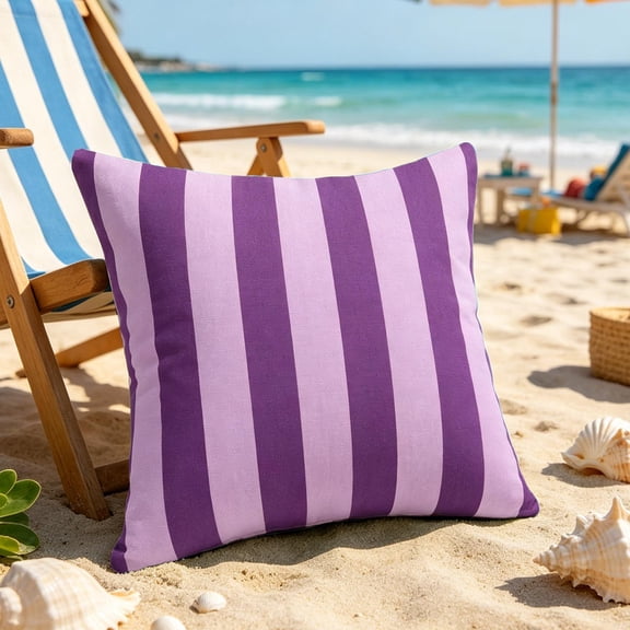 Bwomeauty Bedroom Decor, Outdoor Waterproof Pillow Cover Home Geometric Stripe Patterns Simples Sofa Chair Cushion, Holiday Gifts, 1pc