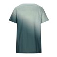 thumbnail image 4 of Tops for Women Tie-dye Pocket Crewneck Short Sleeve Tees T-shirt Ladies Beach Blouse Tunic Tops Women's Summer Clothes, 4 of 8