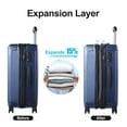 thumbnail image 3 of TydeCkare 24 Inch Hardside Expandable Luggage, Checked Medium Luggage with TSA Lock & Spinner Silent Wheels, Lightweight ABS+PC Hardshell Suitcase, 3 of 8