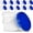 White, Blue, variant on 10 Pack White Plastic Bucket with Handle and Lid Food Storage Bucket Containers All Purpose Pail for Multipurpose Paint Water Art Crafts Projects Garage Organization (White,1.5 Quart)White3 Quart