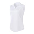 thumbnail image 1 of Camiseta de golf G Gradual sin mangas para mujer UPF 50+, color blanco jaspeado, 1 of 6