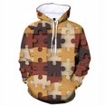 thumbnail image 4 of Sudadera con capucha con estampado 3D de rompecabezas colorido para hombre, sudadera con patrón de personalidad, moda de otoño, jersey de calle fresco, manga larga suelta, 4 of 5