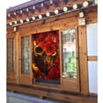 thumbnail image 2 of XMXT Japanese Noren Doorway Room Divider Curtain,Colorful Skull Print Restaurant Closet Door Entrance Kitchen Curtains, 34 x 56 inches, 2 of 7