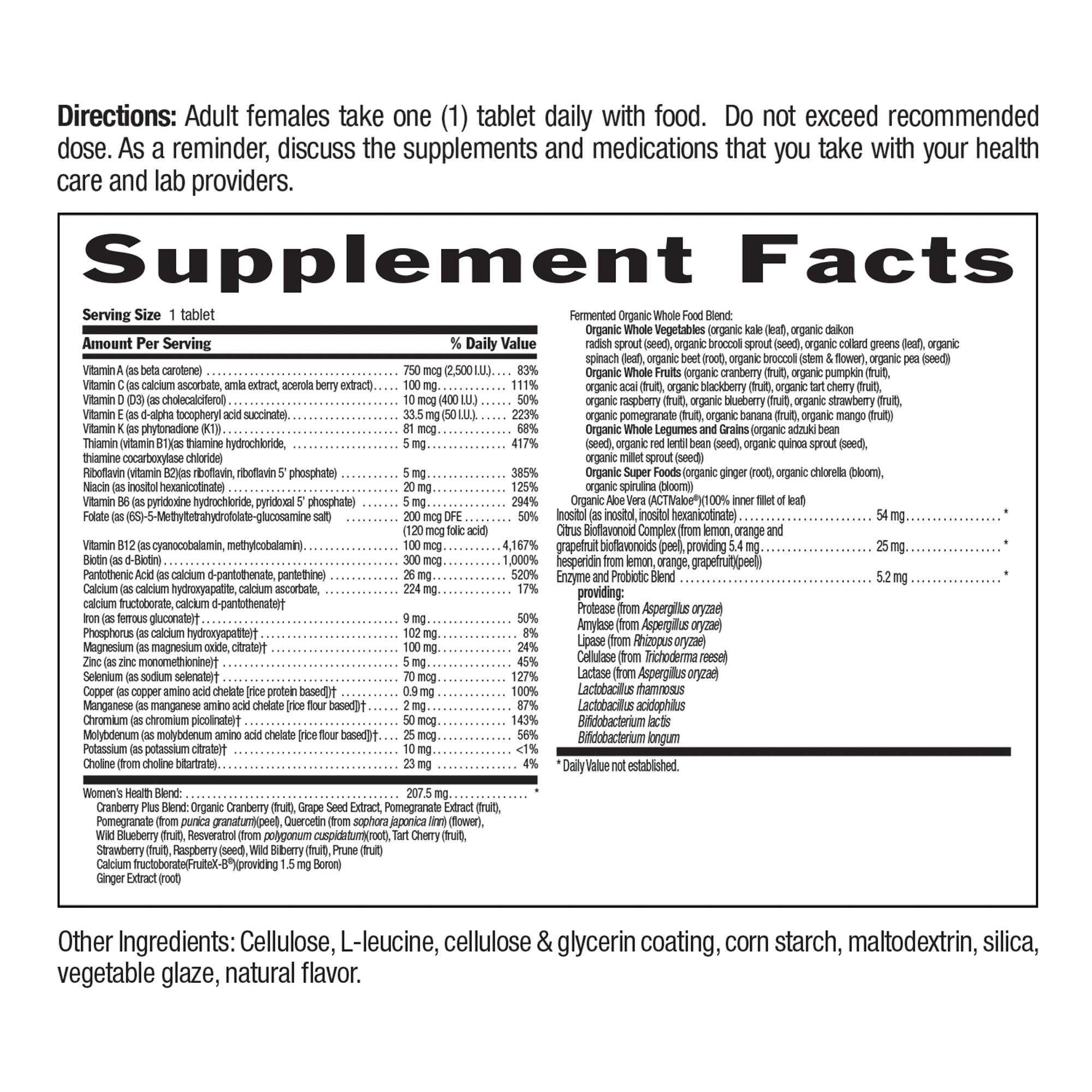 Country Life Core Daily-1 Multivitamin for Women, 60 Tablets