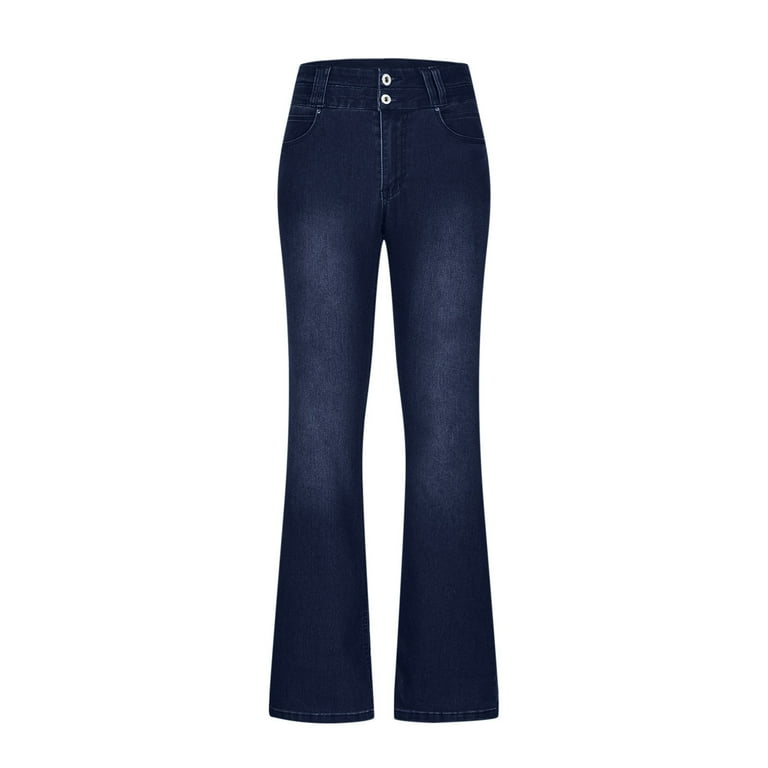 XFLWAM Bell Bottom Jeans for Women High Waisted Classic Flared