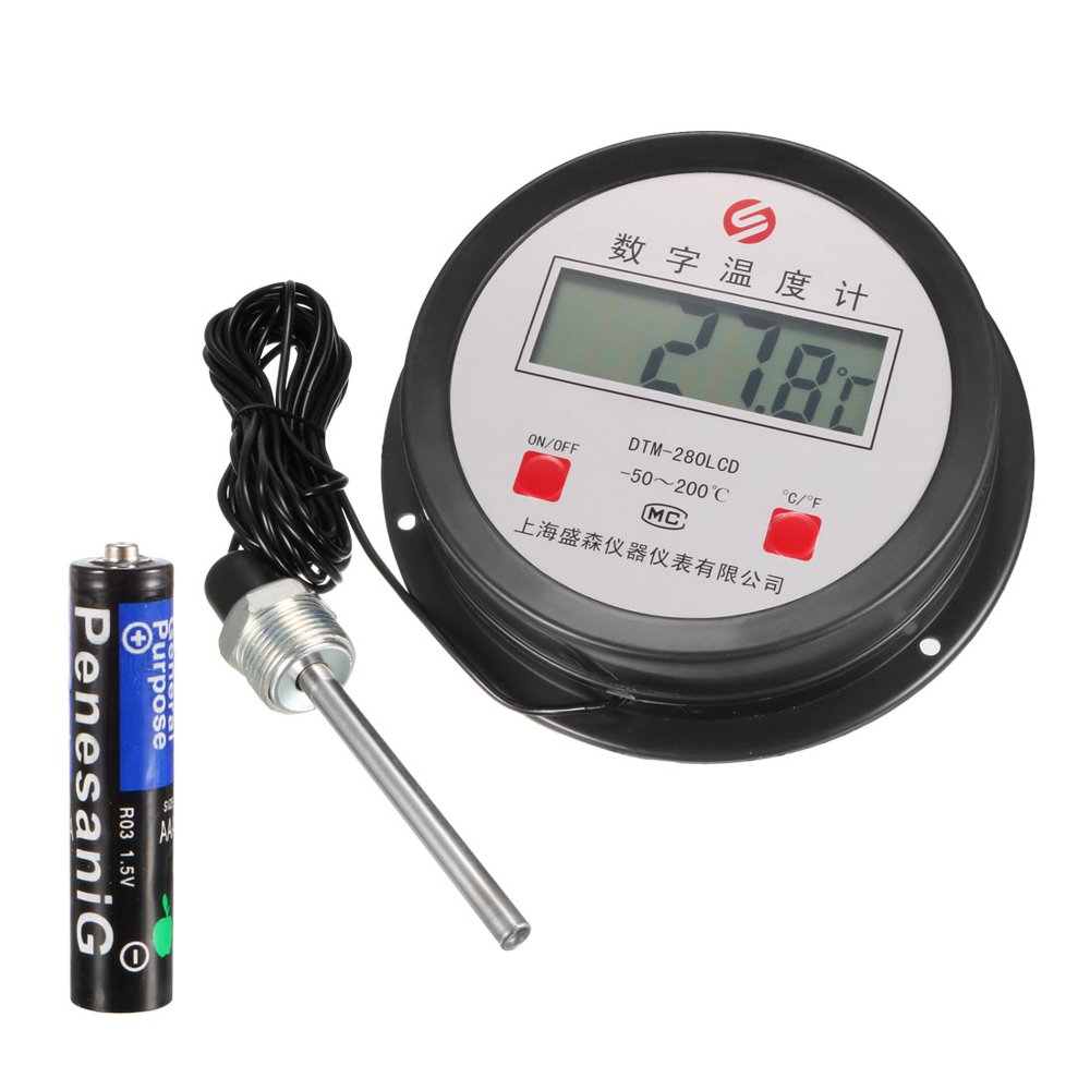 Uxcell Digital Thermometer Cold Storage Farm Bathroom Temperature Gauge