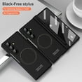 thumbnail image 2 of ELEHOLD Magnetic Case for Samsung Galaxy Z Fold 6 with Screen Protector, Shockproof Skin-Friendly Hinge Protection Scratch-Resistant All-Inclusive Protective Cover With S Pen Holder+Stylus,Black, 2 of 7
