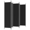 thumbnail image 5 of vidaXL 5-Panel Room Divider Black 250x200 cm Fabric, 5 of 5