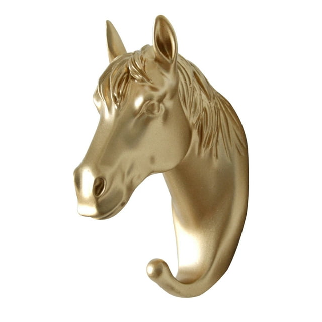 Hi.FANCY 3D Animal Head Wall Hanger Resin Coat Hat Hanging Hook Heavy Duty Holder Rack Home Decoration Type 1