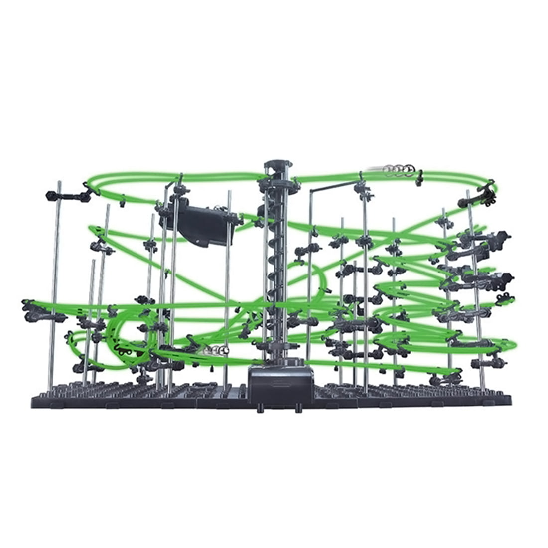 Space Rail Coaster Level 4 Glow In the Dark Marble Run Build Kit Toy 