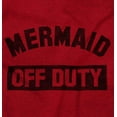 thumbnail image 2 of Mermaid Off Duty Cute Beach Lovers Women's Graphic T Shirt Tees Brisco Brands S, 2 of 6